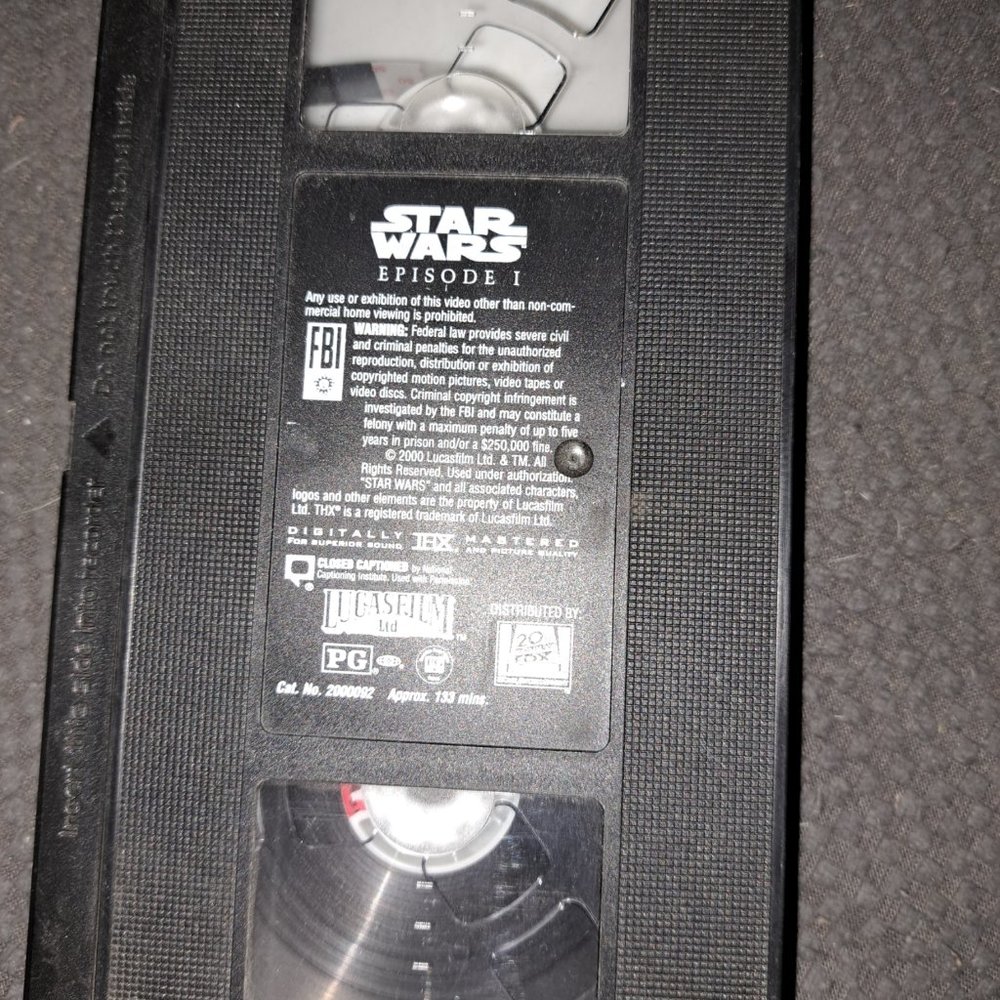 Star Wars: VHS Org&Rev trilogy 1 w/o cvr, 1 w/cvr, 2 never opened. Bundled